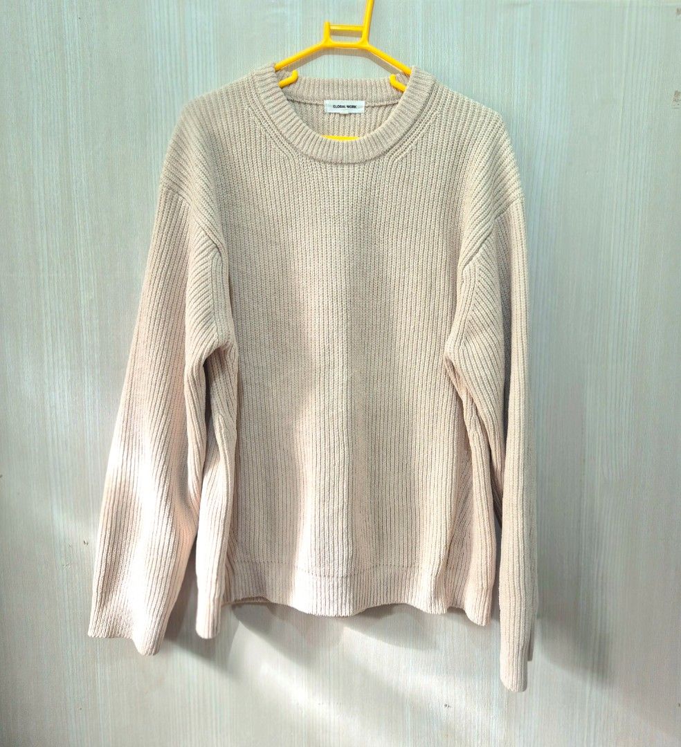 GLOBAL WORK Ribbed Chenille Knit Sweater (Category: Coats, Jackets and Outerwear) located in San Mateo. Submitted by sellbypelle (Listing ID 1468572130, Image 1). Description: Pre loved 🌸 Brand: Global Work Men M on Tag, can fit XL Women Actual Measurements W: 23 (46 bust) L : 28 inch No Issue Location: Rizal 💰 Payment: GCash — pay first 📦 Shipping: + sf via J&T only 🗓️ Batch shipping: Once a week 💡 Actual color may vary slightly due to ligh