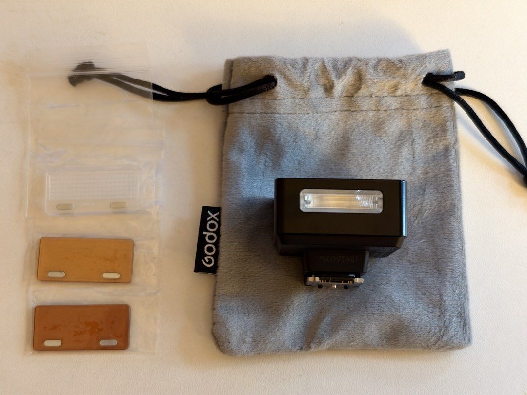 Godox iT20S Mini Flash with TTL for Sony (Category: Flashes) located in Las Pinas. Submitted by nastiegal (Listing ID 1469067736, Image 1). Description: -Used once only -Comes with its original pouch, and 3 light diffuser. I threw away the box already -Bought last June only. I didn't take off the plastic film on the back -Original price: P2,600 -Very compact and powerful with TTL RFS: Upgrading camera.