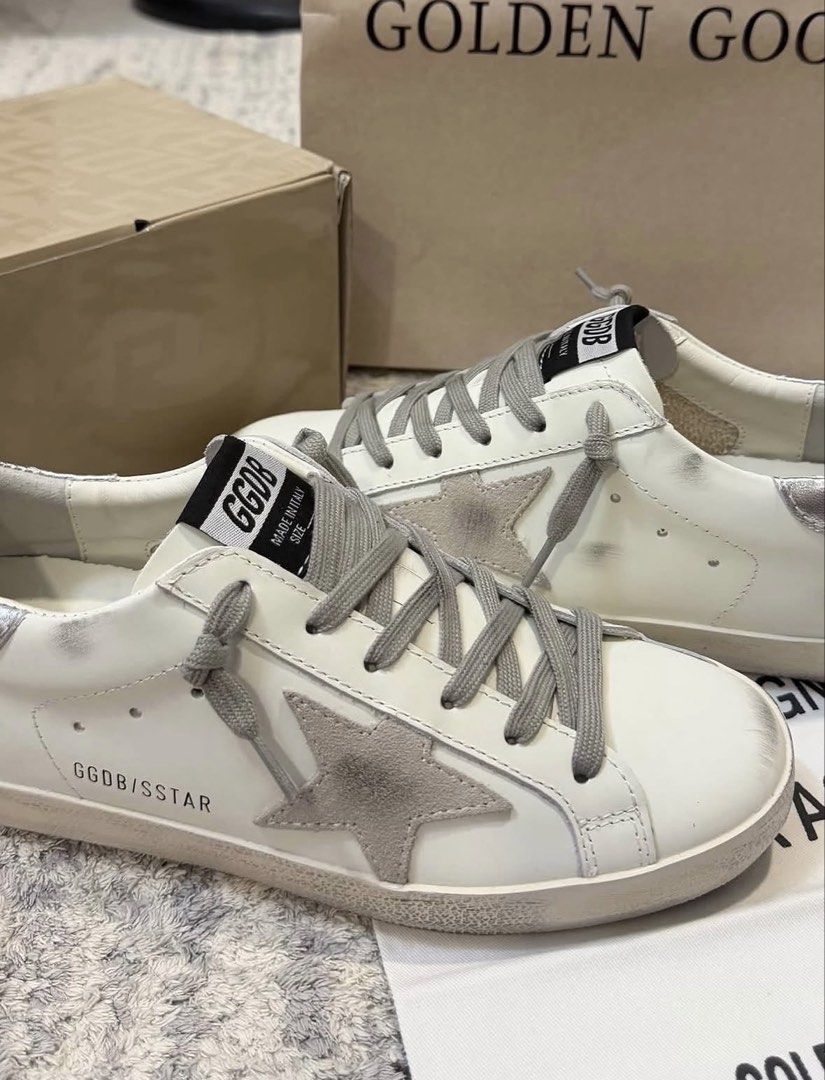 Golden Goose (Category: Sneakers) located in Los Banos. Submitted by lesyeuxdehimi (Listing ID 1469131783, Image 1). Description: 🥐Mall Pull Out☁️ ‼️Actual Photos Posted‼️ - Colors: Black, Red, Cream - Sizes: 36-40.