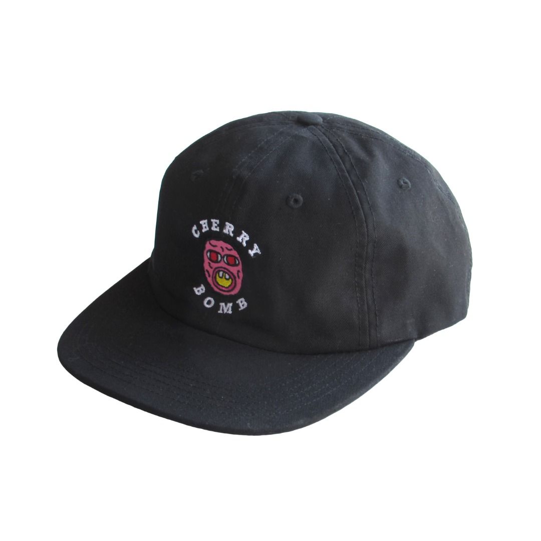 Golf Wang Cherry Bomb Black Cap (Category: Caps & Hats) located in Orani. Submitted by everythingrand0m (Listing ID 1469016289, Image 1). Description: Golf Wang Cherry Bomb 6 Panel Cap (Tyler, The Creator) MEASUREMENTS: SIZE: OSFA (One size fits all) ISSUE: None Feel free to ask!.