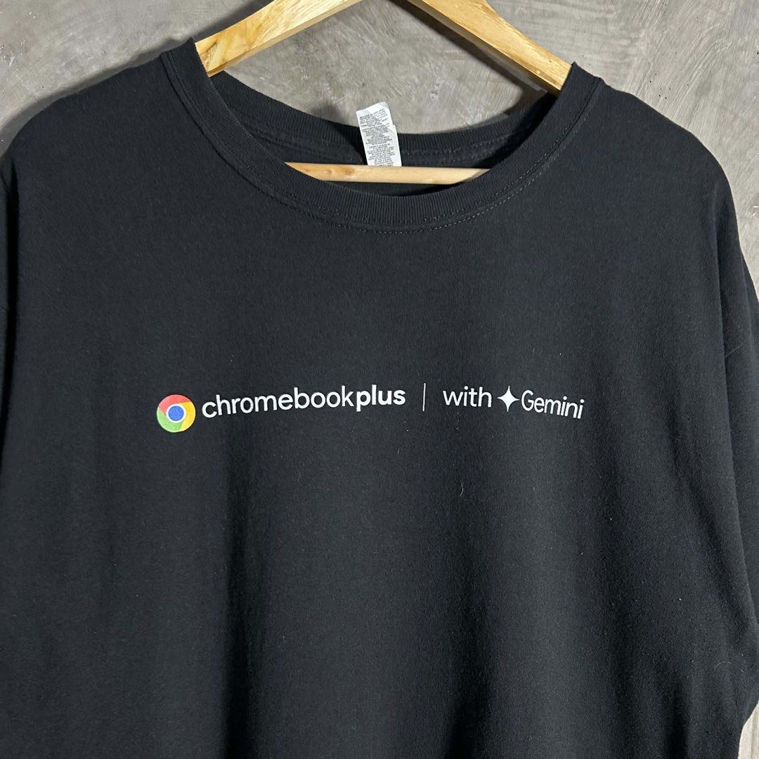 Google Chrome - Black T-shirt (Category: Tshirts & Polo Shirts ) located in Tayabas. Submitted by streetdept.ph (Listing ID 1469115423, Image 2). Description: Google Chrome - Black T-shirt Measurements (inches): Width: 21.5” Length: 30.5” Tagged as Large Excellent condition Flaw/s: None.