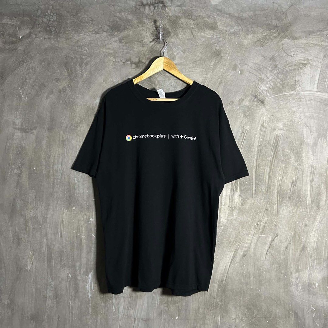 Google Chrome - Black T-shirt (Category: Tshirts & Polo Shirts ) located in Tayabas. Submitted by streetdept.ph (Listing ID 1469115423, Image 1). Description: Google Chrome - Black T-shirt Measurements (inches): Width: 21.5” Length: 30.5” Tagged as Large Excellent condition Flaw/s: None.