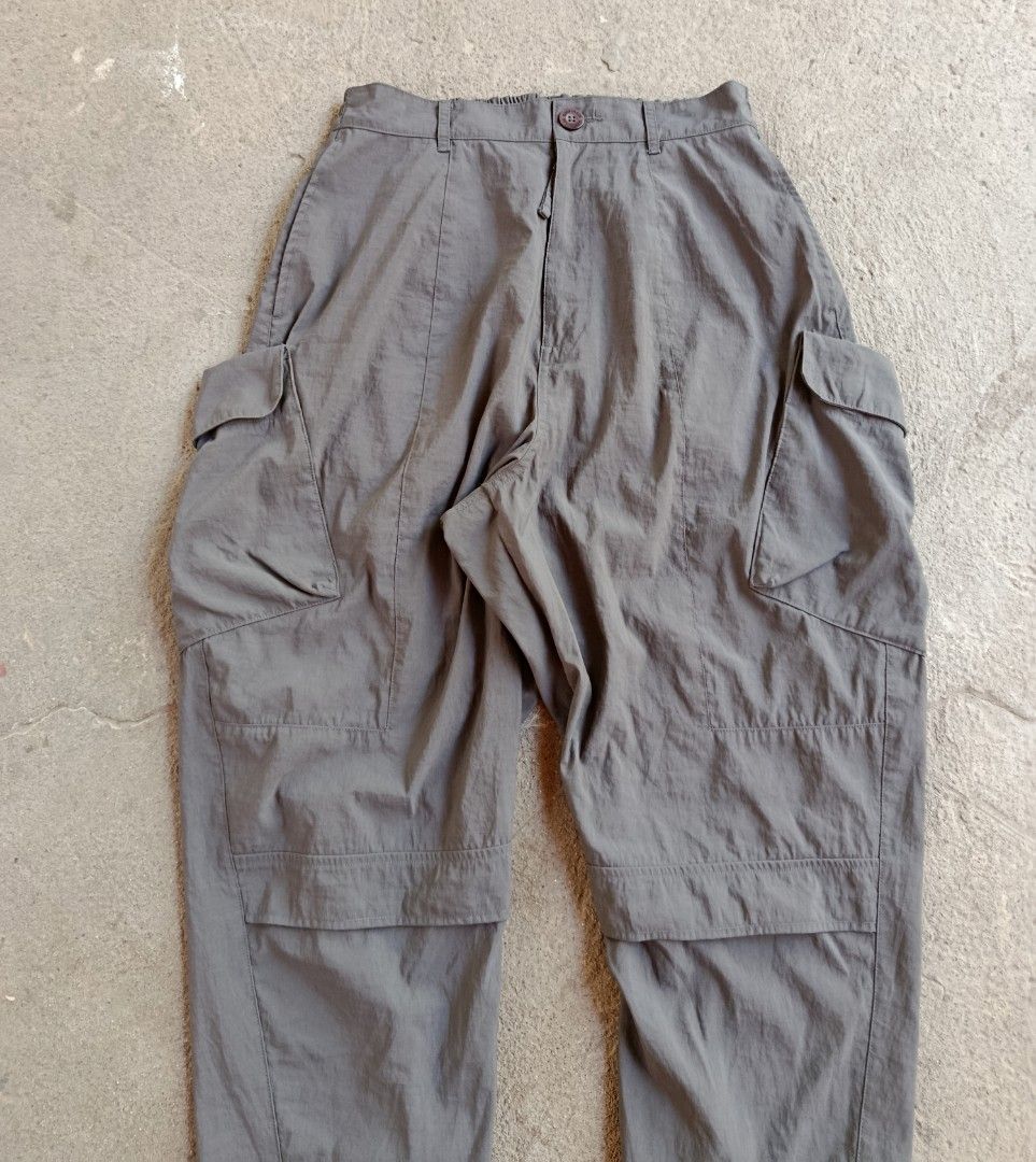GOOPiMADE - E.14th "Torqued" 3D Military Pants - Tech-Gray (Category: Jeans) located in San Fernando. Submitted by son.twice.stuff (Listing ID 1469084535, Image 3). Description: Item: GOOPiMADE - E.14th "Torqued" 3D Military Pants - Tech-Gray Tagged Size: 1 Dimensions Waistline: 13" To 17" Rise: 14.5" Thigh: 14" Length: 37.5" Inseam: 24" Leg Opening: 7.5" Condition: Excellent Made In Taiwan Material 100% Nylon Price: 2800 Free Shipping.