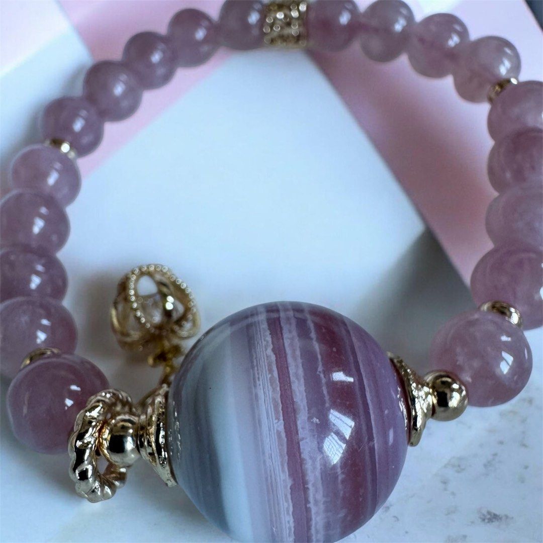 Grapefruit madagascar rose quartz bracelet (Category: Bracelets) located in Quezon City. Submitted by nics006 (Listing ID 1468930664, Image 1). Description: 🩷🌸 Blush of Love, Beauty & Positive Energy! ✨ A gorgeous combination of Grapefruit Quartz & Madagascar Rose Quartz — a feminine and elegant bracelet symbolizing love, happiness, emotional harmony, and self-confidence. Perfect for attracting loving energy and embracing your inner beauty! 💕 