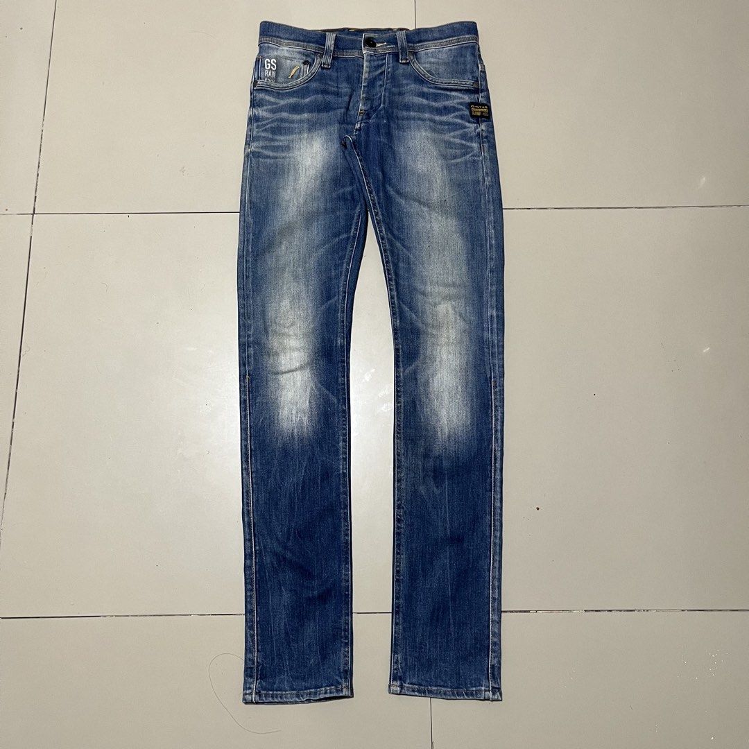 G-STAR RAW DENIM SLIM WASH JEANS (Category: Jeans) located in Manila. Submitted by balanse (Listing ID 1469057648, Image 1). Description: DIMES: 28-30W 41L EXCELLENT CONDITION. 9.9 HONEST COLOR RATE. NONE ANY ISSUE..