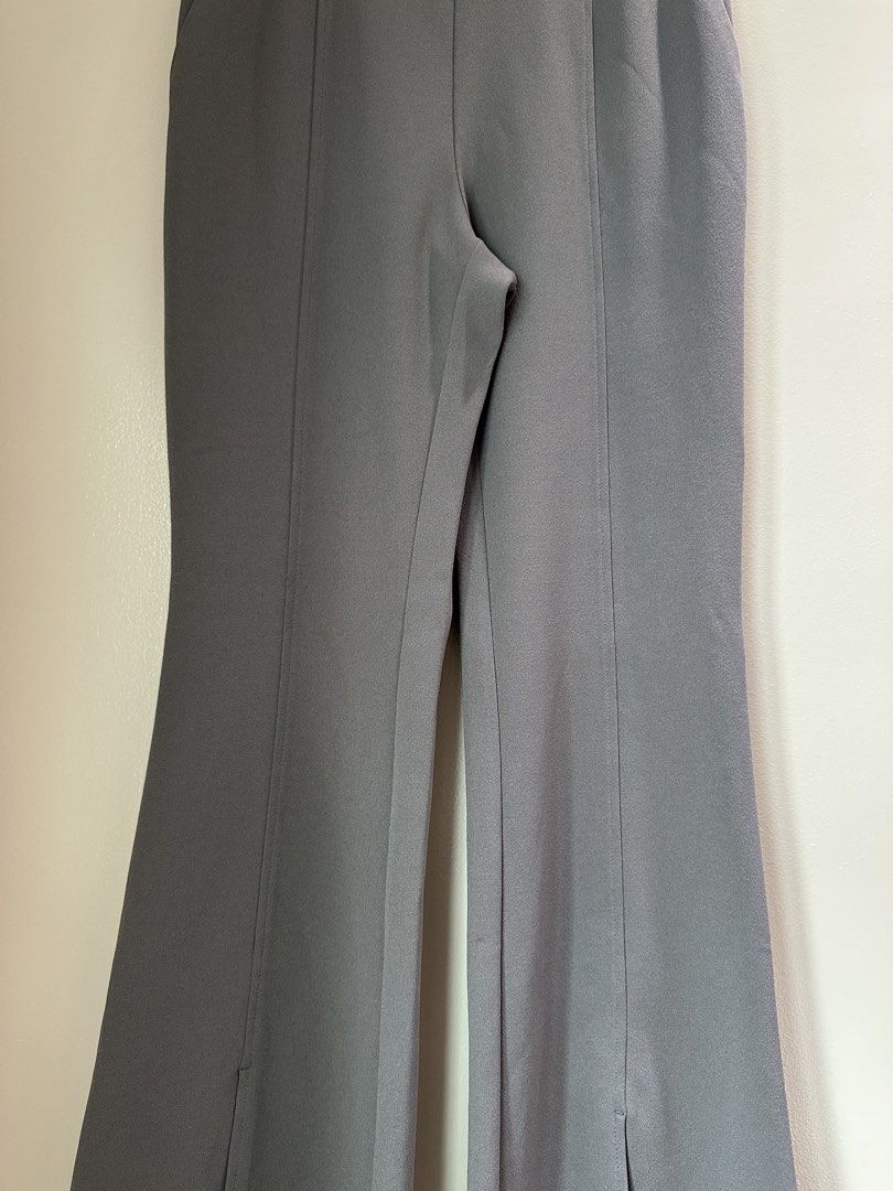 GU Gray Flare Trousers Pants (Category: Other Bottoms) located in San Juan City. Submitted by keep.it.clean (Listing ID 1469103126, Image 3). Description: Used once only, in perfect condition .