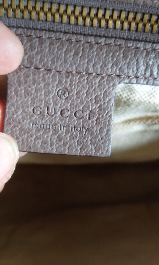 Gucci cherryline backpack (Category: Luxury Bags & Wallets) located in Davao. Submitted by baghunterluxxe (Listing ID 1468977736, Image 3). Description: change zipper puller small self authentication.