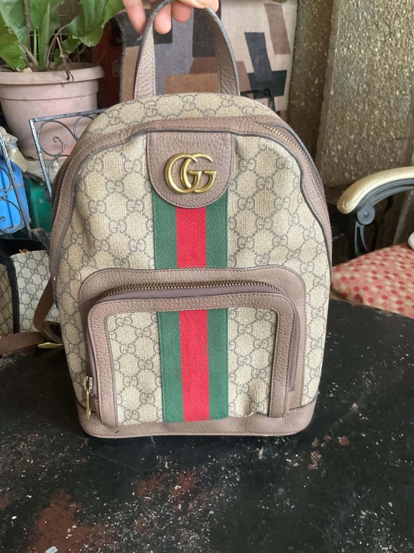 Gucci cherryline backpack (Category: Luxury Bags & Wallets) located in Davao. Submitted by baghunterluxxe (Listing ID 1468977736, Image 1). Description: change zipper puller small self authentication.