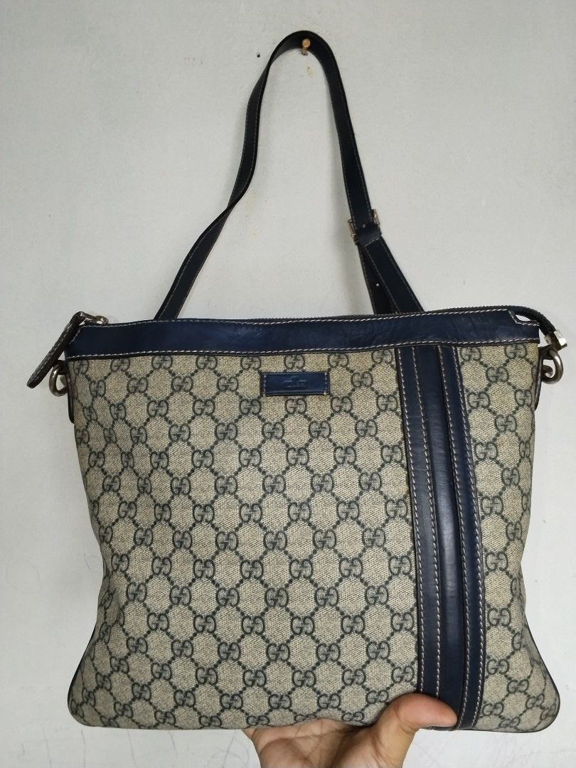 Gucci mens bag (Category: Sling Bags) located in Cavite. Submitted by bagssection04 (Listing ID 1468947289, Image 1). Description: Gucci men sling unisex actually a touch of blue not ano exact color basta blue medium size.