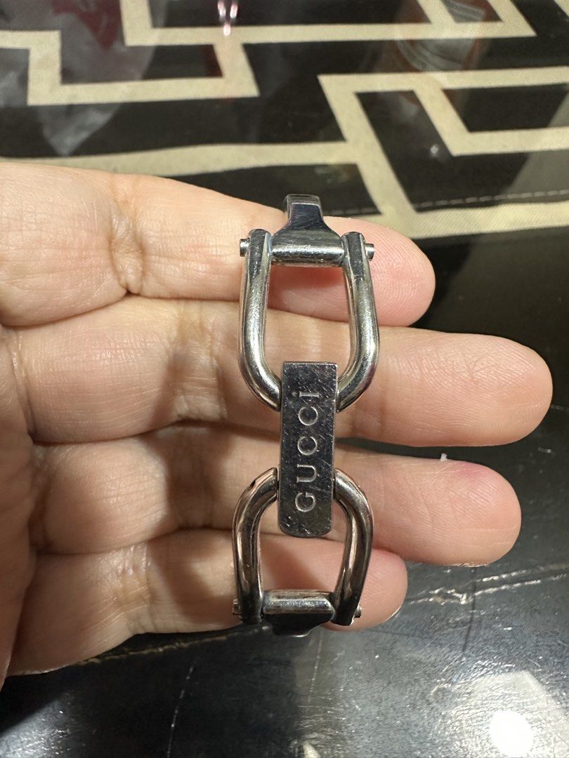 Gucci watch (Category: Luxury Watches) located in Tarlac. Submitted by rizasdeclutteringonline2 (Listing ID 1468988163, Image 2). Description: Gucci watch -with diamond -no cracks -used but not abused -no batter(papalagyan ko once na may bumili just to make sure na hindi sira ang watch) Not free SF po. -I bought this for ₱15,000 and selling it ₱12,000 and still negotiable wag lang baratin madali po ako kausap. God Bless everyone po .