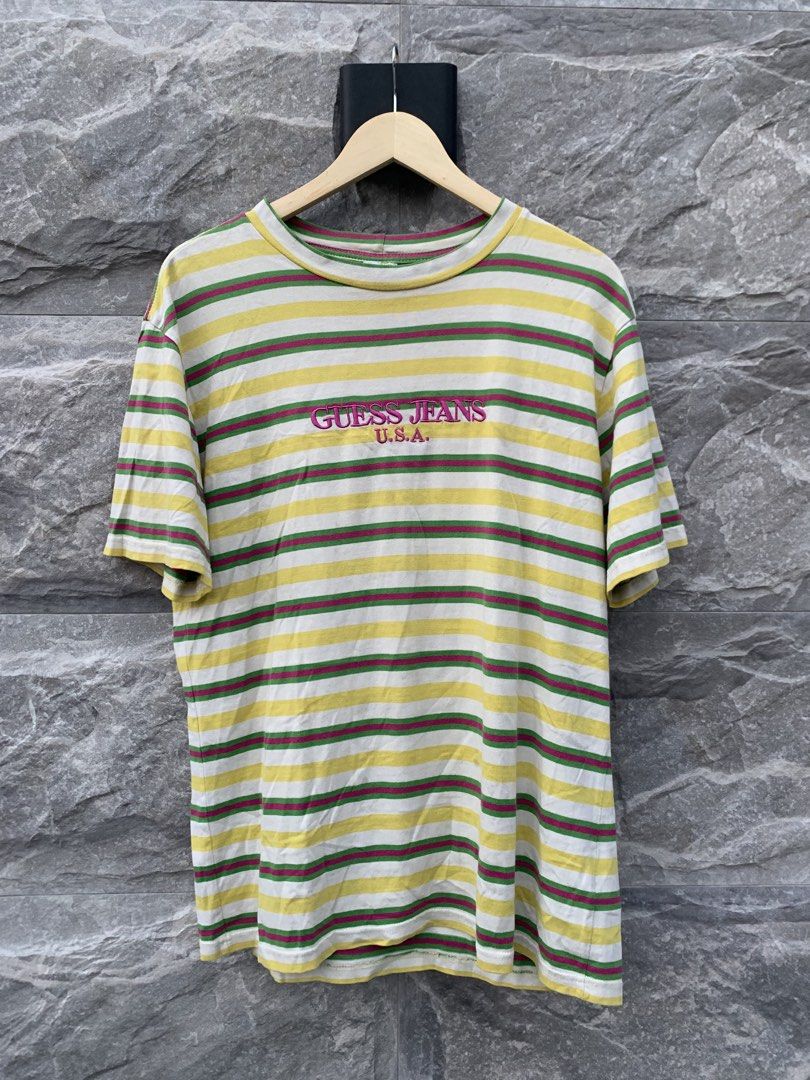 Guess shirt (Category: Tshirts & Polo Shirts ) located in Lipa City. Submitted by inglowetrust (Listing ID 1469085388, Image 1). Description: Guess tee Size L Length:28 Width:19 Color rate:9/10 380 +SF Dm for more details📩.