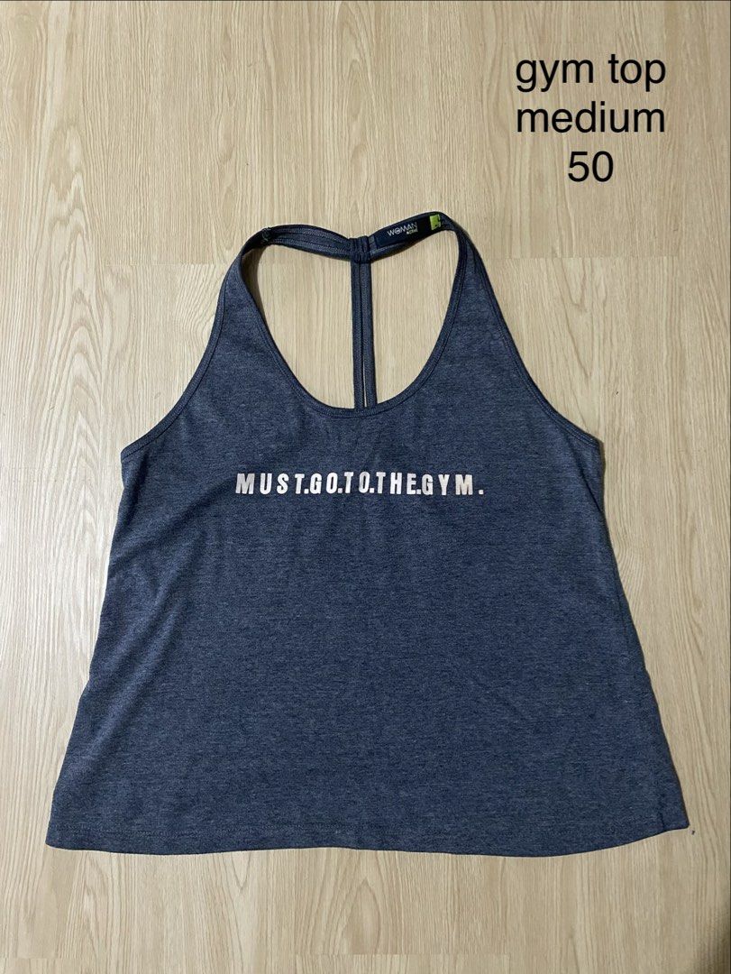 Gym Top Medium (Category: Activewear) located in Quezon City. Submitted by jmxyz (Listing ID 1468936110, Image 1). Description: - size: medium 📍 greenfield, mandaluyong.