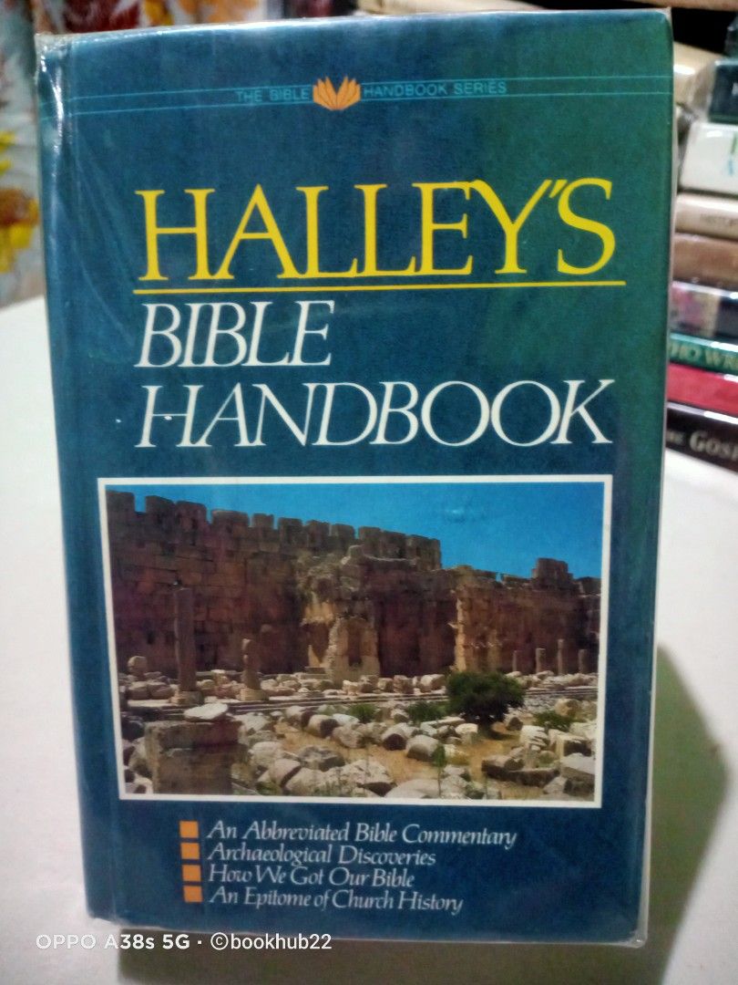 HALLEY'S BIBLE HANDBOOK (Category: Religion Books) located in Rizal. Submitted by bookhub22 (Listing ID 1469076729, Image 1). Description: The bestselling Bible handbook of all time with millions of copies sold, the Halley's Bible Handbook makes the Bible's wisdom and message accessible to everyone. The beloved and classic Bible companion has been thoroughly updated, while retaining its time-honored features and Dr. Halley's highly personal style