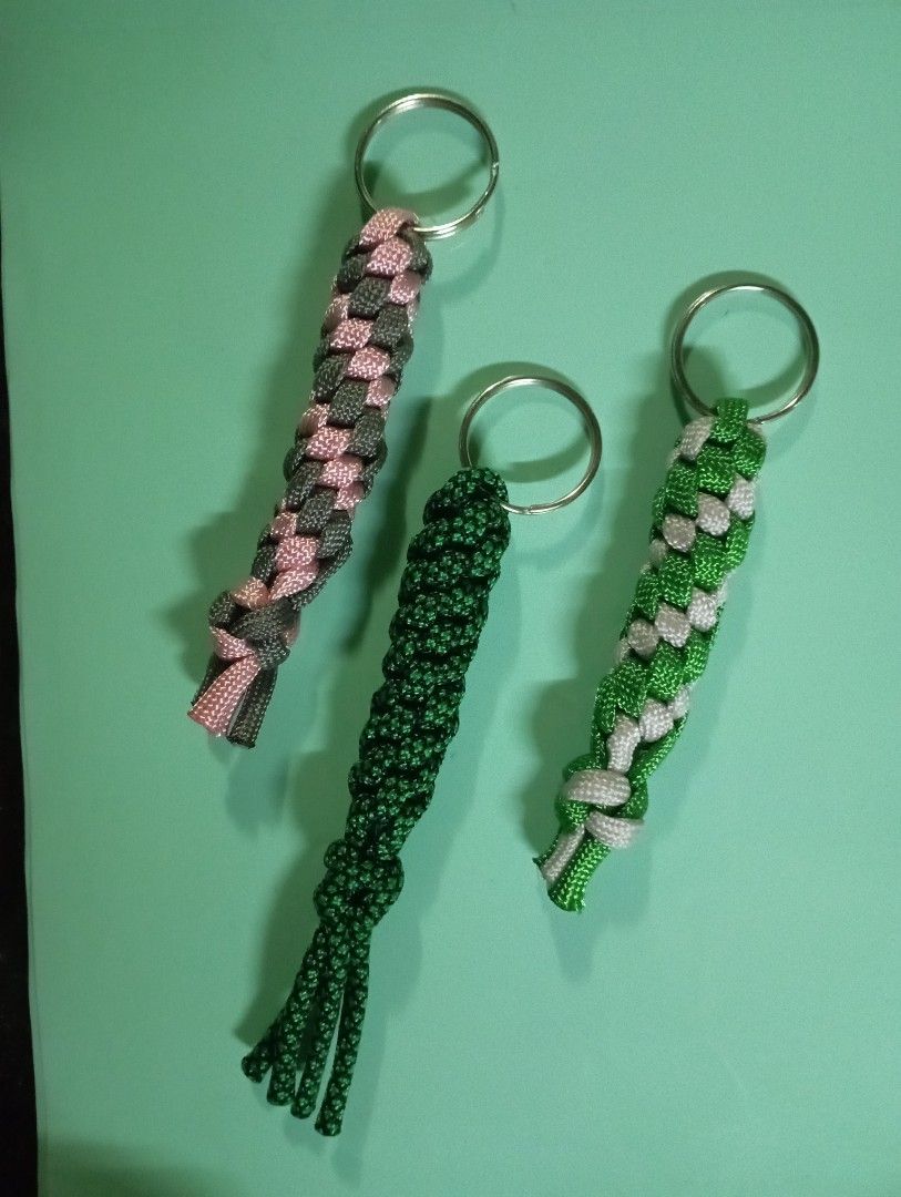 Handmade Paracord Keychains Various Color Combinations (Category: Handmade Craft) located in Meycauayan. Submitted by issasvillaflores (Listing ID 1469090631, Image 3). Description: - Handmade paracord keychains - Equipped with solid metal split rings and lobster clasps - Versatile use for keys, bags, or zipper pulls - Multiple styles, patterns, and colorways available - Send a message to choose your favorite design.