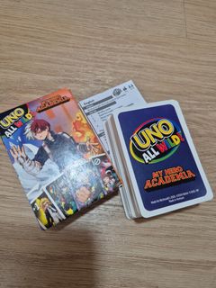 Uno x My Hero academia McDonald's complete set, Toys & Collectibles ...