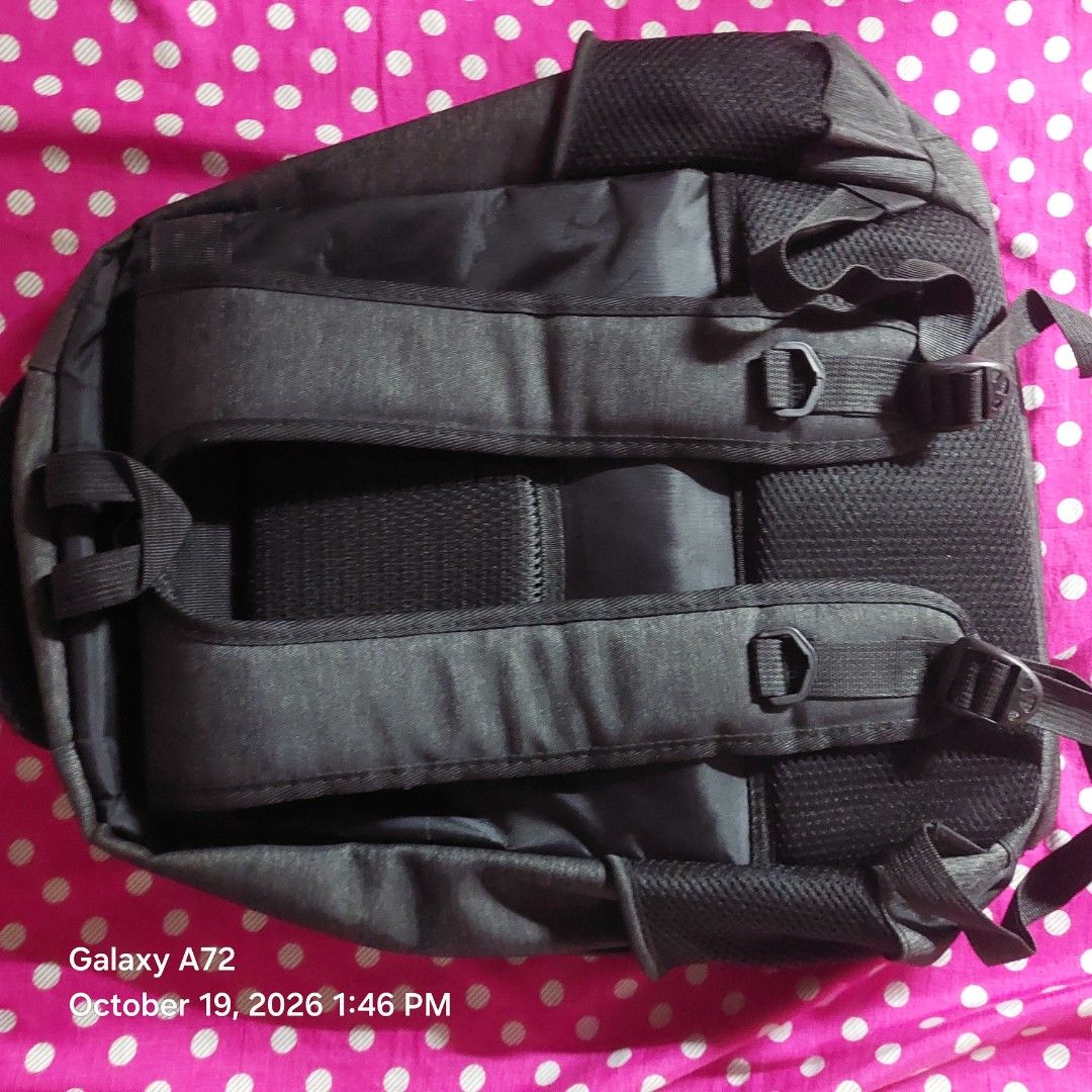 Hard Backpack (Category: Backpacks) located in Quezon City. Submitted by nicheseeker (Listing ID 1468980092, Image 1). Description: Durable, sturdy, perfect for laptops and heavy luggage Only minimal flaws are the detergent stains on zipper pull tabs Originally bought for 1.2k MOP: GCash or Maribank SF: Lalamove or Grab by buyer.