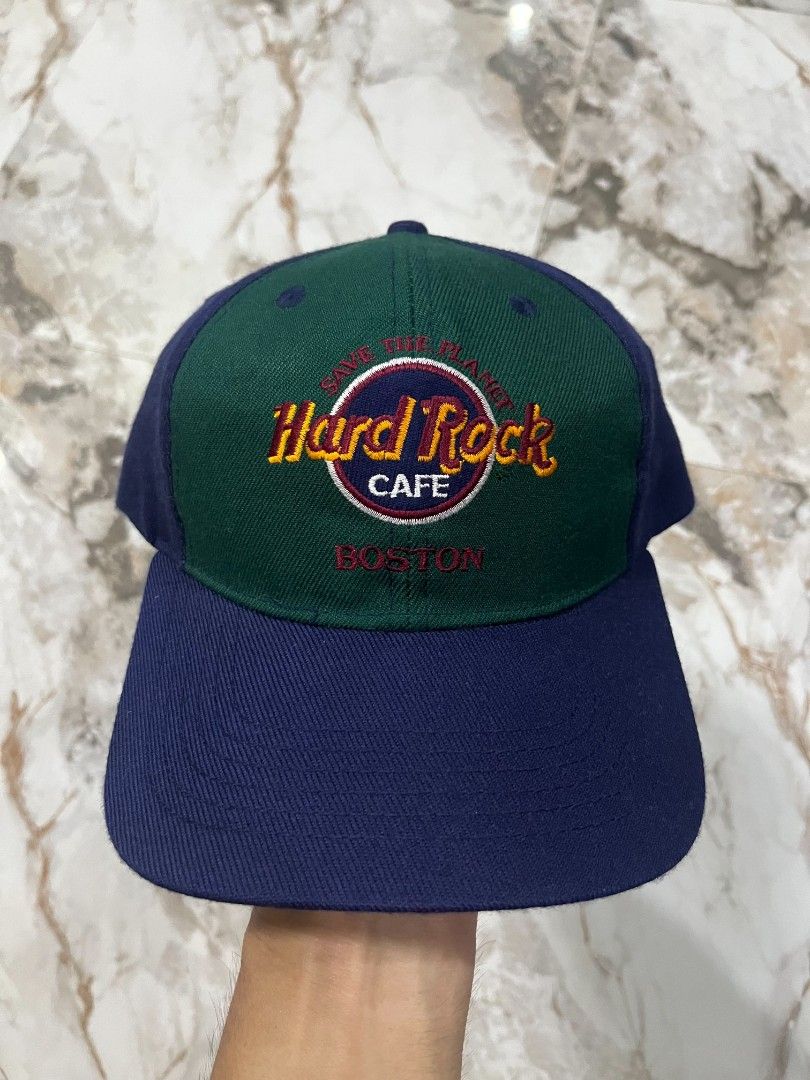 Hard Rock Cafe Boston Vintage Snapback Cap (Category: Caps & Hats) located in Guagua. Submitted by copthacap_ (Listing ID 1468983480, Image 1). Description: condition: brand new issue: none color may vary due to lighting mop: gcash shipping: J&T loc: guagua, pampanga (open for meet ups).