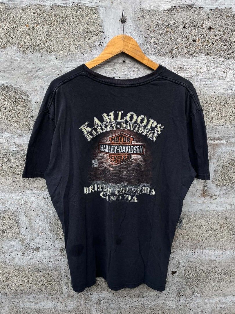 Harley Davidson (Category: Tshirts & Polo Shirts ) located in Manila. Submitted by skippypeanut1331 (Listing ID 1468968111, Image 2). Description: 25x29.5 XL Very good condition Color rate: 8/10 Issue: watermark/good fade.