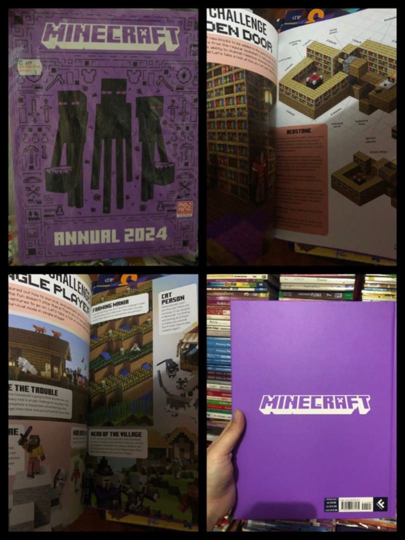 [HB] Minecraft Annual 2024 (Category: Children's Books) located in San Juan City. Submitted by ttanmien (Listing ID 1469026438, Image 1). Description: ⚜️✨⚜️✨⚜️✨⚜️✨⚜️✨⚜️ 💁🏻‍♀️SELLING PRICE: ₱300 Original Price: Around ₱900 💁🏻‍♀️Book Genre: Non Fiction, Children's non fiction, Gaming Guide, Strategy Guide, Media Tie-In 💁🏻‍♀️Book insight: official hardcover guide published by Farshore Books in collaboration with Mojang AB. Released in late 202