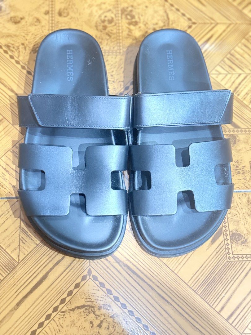 Hermes chypre (Category: Sandals) located in Manila. Submitted by pialoved (Listing ID 1468969068, Image 3). Description: With box only Size 35 1/2 Color: Black.