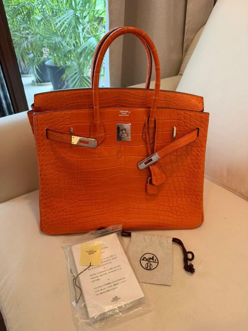 Hermes Birkin 35 B35 Crocodile (Category: Luxury Bags & Wallets) located in Paranaque City. Submitted by portodimoda (Listing ID 1469014776, Image 1). Description: AUTHENTIC AND AVAILABLE!!!.