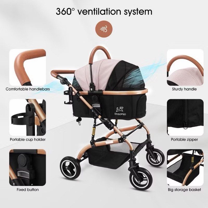 High Quality Pet Stroller (Category: Homes & Other Pet Accessories) located in San Juan City. Submitted by lemilovedyou (Listing ID 1469014016, Image 2). Description: RFS: No use for it anymore Rarely used.