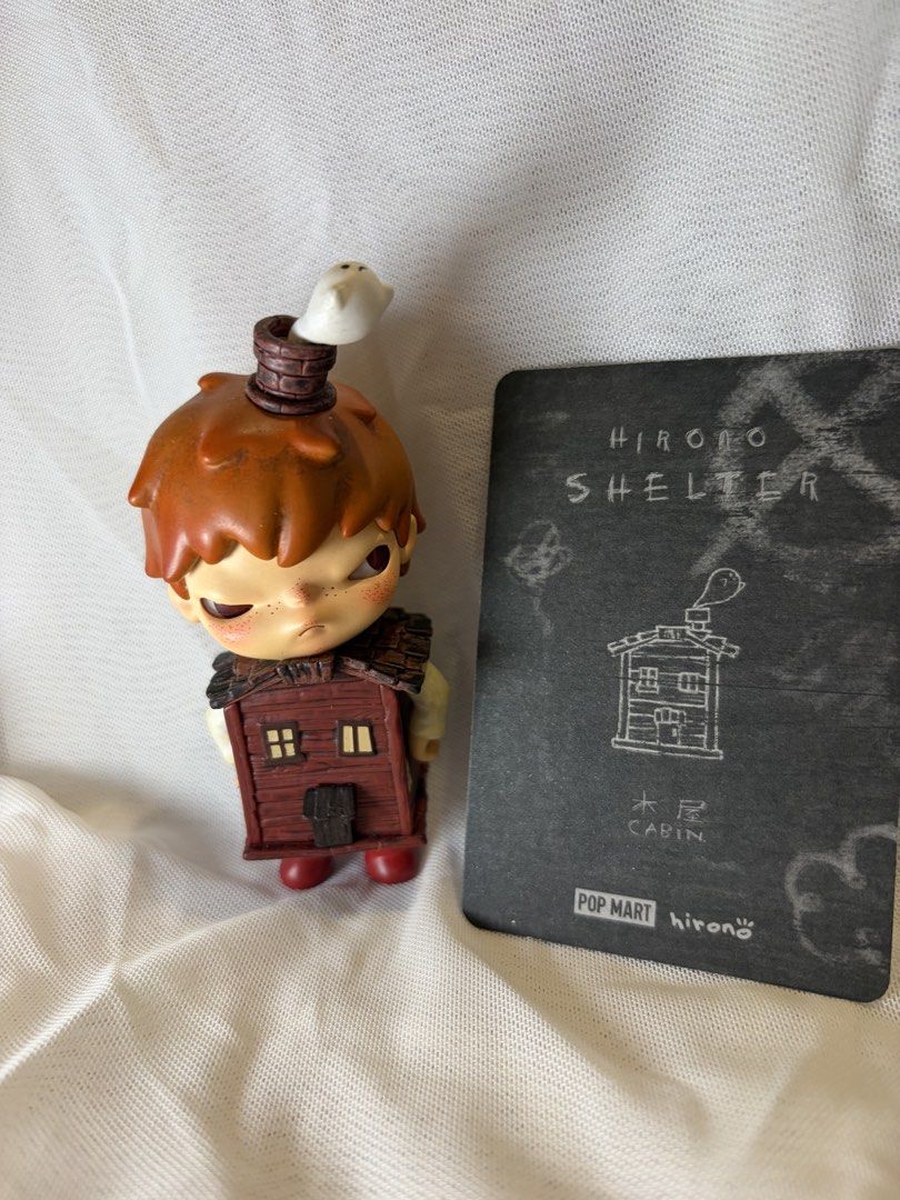 Hirono - Cabin (Category: Designer & Blind Box Toys) located in Mandaluyong City. Submitted by icheeellee (Listing ID 1469087325, Image 2). Description: - Authentic Pop Mart Hirono Shelter Series Figure and card only. - Opened blind box item, handled with care and displayed properly.