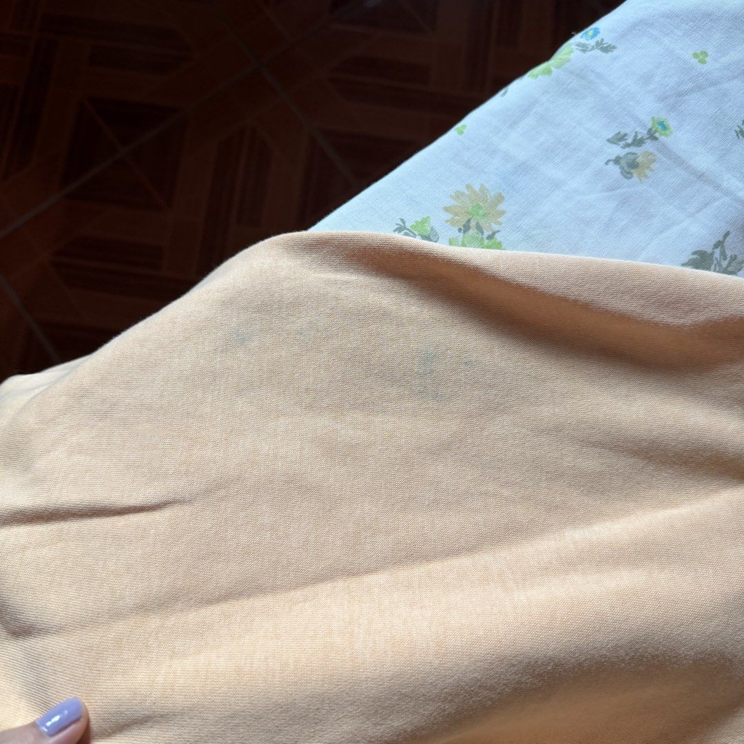 H&M Orange Jacket (Category: Coats, Jackets and Outerwear) located in Pasig City. Submitted by beabimbop (Listing ID 1469001381, Image 3). Description: • s-m • gray stains (check pics). not sure if can be removed • super soft and comfy • price is negotiable 🏷️ tags: outerwear, winter, cold, comfy jacket, hoodie, orange, peach jacket.