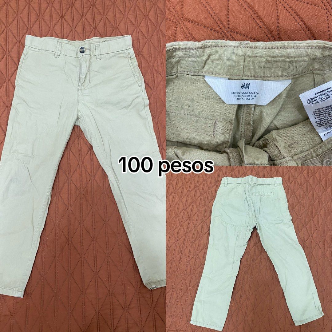 H&M Kid's Pants Khaki (Category: Babies & Kids Fashion) located in Taguig. Submitted by maeyowneys (Listing ID 1469070533, Image 1). Description: Size: 4-5 years old kid Payment first delivery via lalamove only. Manage your expectation as this is a preloved item but well loved..