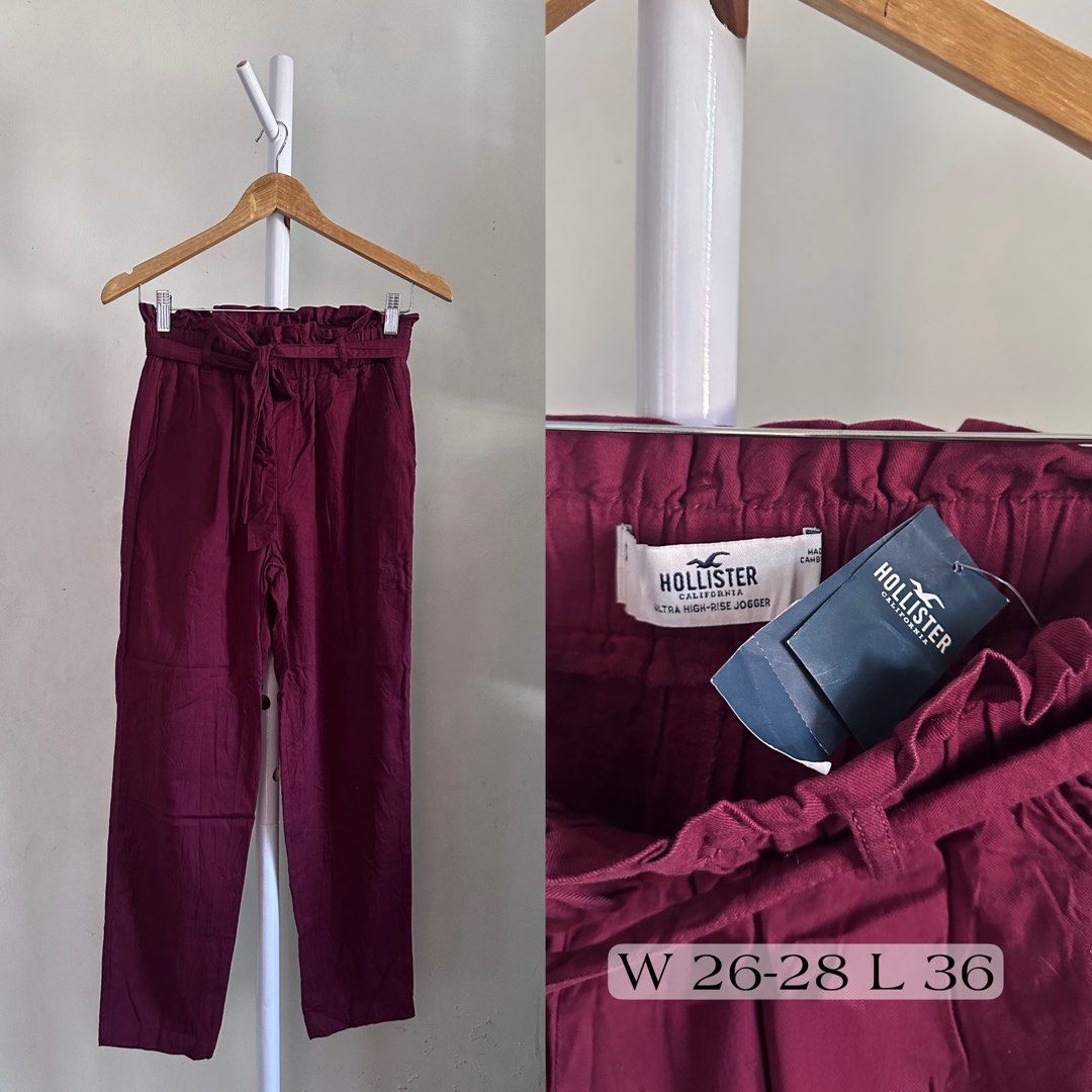 Hollister Ultra High-Rise Jogger Maroon (Category: Joggers) located in Rizal. Submitted by loveluna. (Listing ID 1469018024, Image 1). Description: .