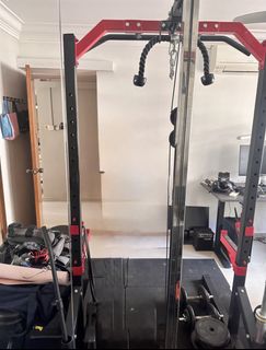 Multifunction Power Rack - Power Cage with Pulley System, Sports ...