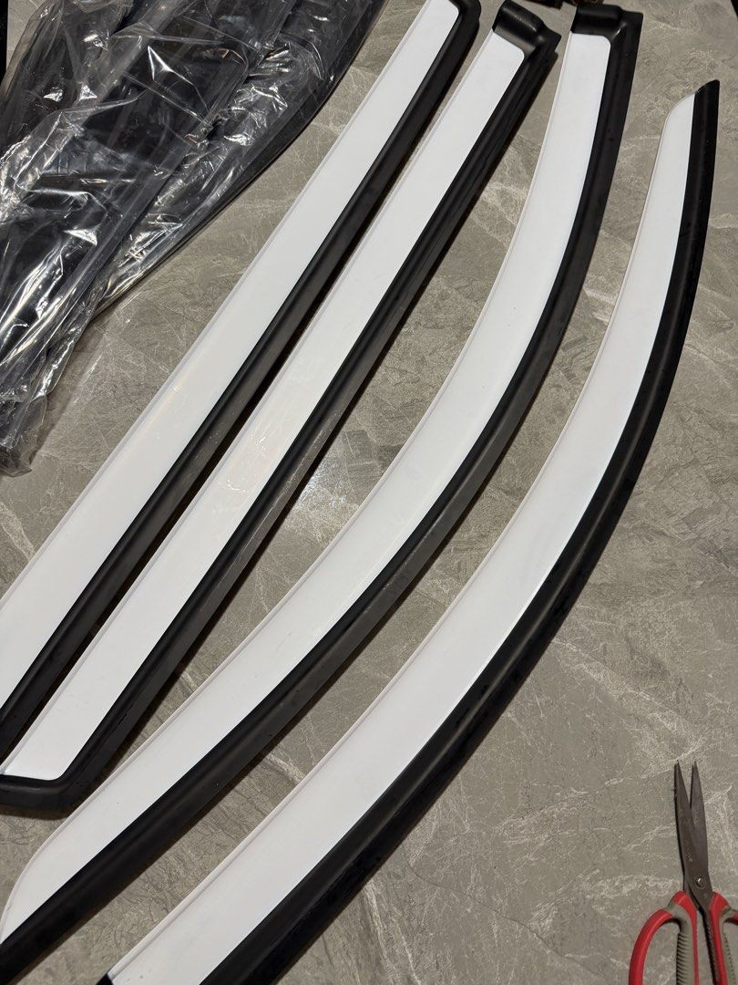 HONDA BRIO 2026 visors BLACK & White (Category: Body Parts and Accessories) located in Calamba. Submitted by glamourosewears (Listing ID 1468933127, Image 2). Description: For Honda Brio 2026 Nabili ko for ₱1400 pero i prefer black lang. used once pagkakabit inalis ko rn agad kaya walang gasgas. can pass as brandnew. loc: cabuyao laguna .