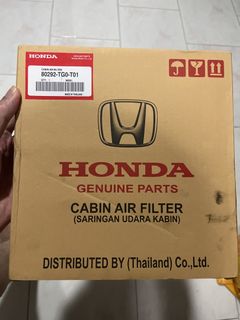 Honda Air + Cabin Filter Set, Car Accessories, Parts & Performance ...