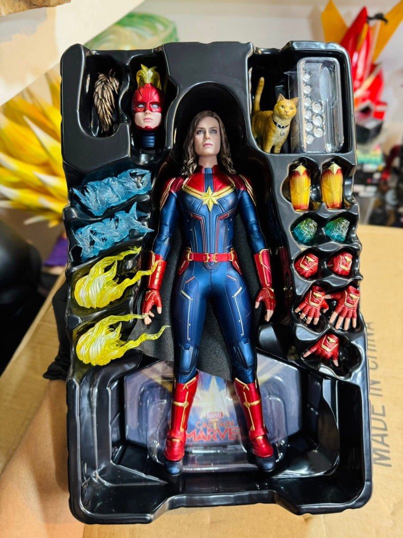 Hot toys Captain Marvel [Deluxe edition] (Category: Figurines & Statues) located in Paranaque City. Submitted by icko007 (Listing ID 1468965258, Image 2). Description: Hot toys Captain Marvel [Deluxe edition] Complete Accessories Dami Accessories Onyl issue Small tear sa armpit (see last pic d nman pansin) Price Php 4999 Only 🌲🎄 Dibs now Pay now /No Rush Shipping Location Paranaque Payment Gcash/Bpi Shipping Lalamove/Lbc Buyers Risk / Fee ‼️Sel