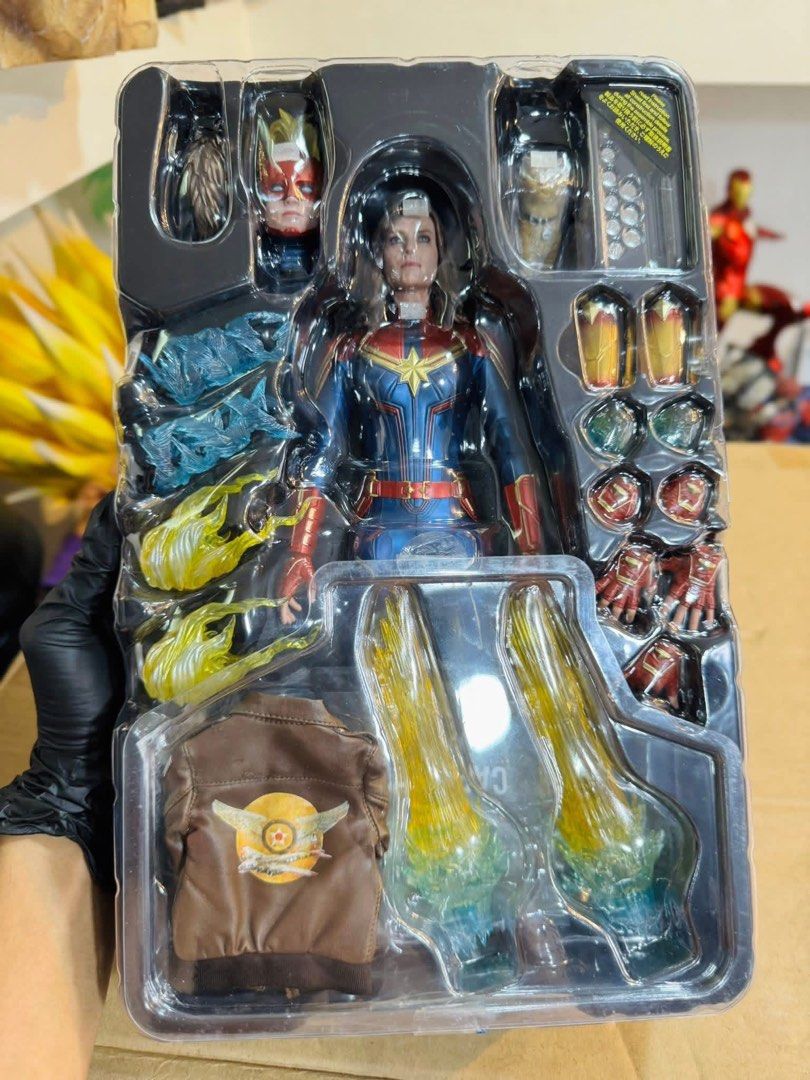 Hot toys Captain Marvel [Deluxe edition] (Category: Figurines & Statues) located in Paranaque City. Submitted by icko007 (Listing ID 1468965258, Image 3). Description: Hot toys Captain Marvel [Deluxe edition] Complete Accessories Dami Accessories Onyl issue Small tear sa armpit (see last pic d nman pansin) Price Php 4999 Only 🌲🎄 Dibs now Pay now /No Rush Shipping Location Paranaque Payment Gcash/Bpi Shipping Lalamove/Lbc Buyers Risk / Fee ‼️Sel