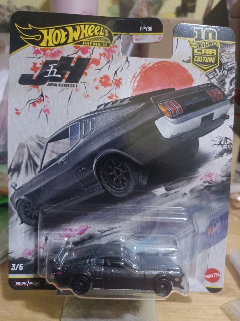 Hot Wheels Premium (Category: Vehicle & Diecast Models) located in Dasmarinas. Submitted by jimzvcra (Listing ID 1469005124, Image 1). Description: Reading is Essential!!! '77 Toyota Celica Soft Corners Prices are Fixed Located at Dasmarinas, Cavite Payment via Gcash Deliver via: Renier Express LBC COP Lalamove (From Dasmarinas Cavite or PGH) Meetup by schedule (PGH, Waltermart Dasmarinas, DLSUMC, Avit Coffee near aguinaldo highway cor. tirona av
