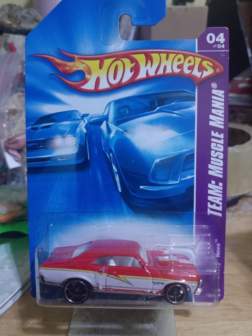 Hot Wheels (Category: Vehicle & Diecast Models) located in Dasmarinas. Submitted by jimzvcra (Listing ID 1469013289, Image 1). Description: Reading is Essential!!! Chevy Nova Soft Corners Prices are Fixed Located at Dasmarinas, Cavite Payment via Gcash Deliver via: Renier Express LBC COP Lalamove (From Dasmarinas Cavite or PGH) Meetup by schedule (PGH, Waltermart Dasmarinas, DLSUMC, Avit Coffee near aguinaldo highway cor. tirona avenue).