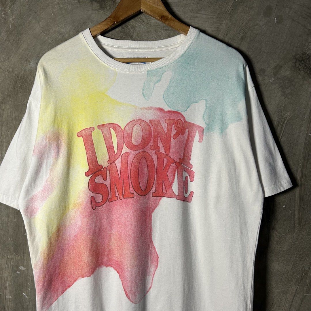 I Don’t Smoke - Multicolor Shirt (Category: Tshirts & Polo Shirts ) located in Tayabas. Submitted by streetdept.ph (Listing ID 1469115433, Image 2). Description: I Don’t Smoke - Multicolor Shirt Excellent condition Flaw/s: minor stain Size: Large Measurements (inches): Width: 22.5” Length: 30”.
