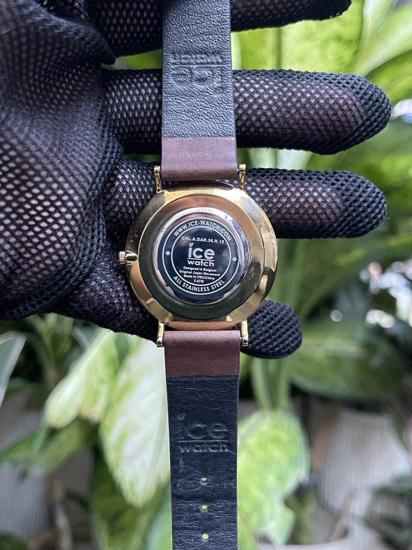 ICE WATCH City Collection Darlington (Category: Luxury Watches) located in Manila. Submitted by Ms.Joycee (Listing ID 1469033622, Image 3). Description: ICE WATCH City Collection (Darlington) ✨ • Model Line: Ice-Watch City Collection (Darlington) • Case: Ultra-slim gold-tone stainless steel • Dial: Ivory/Cream analog face with Arabic numeral markers • Strap: Smooth brown leather band • Designed in Belgium • Original Japan Movement • Water Resista