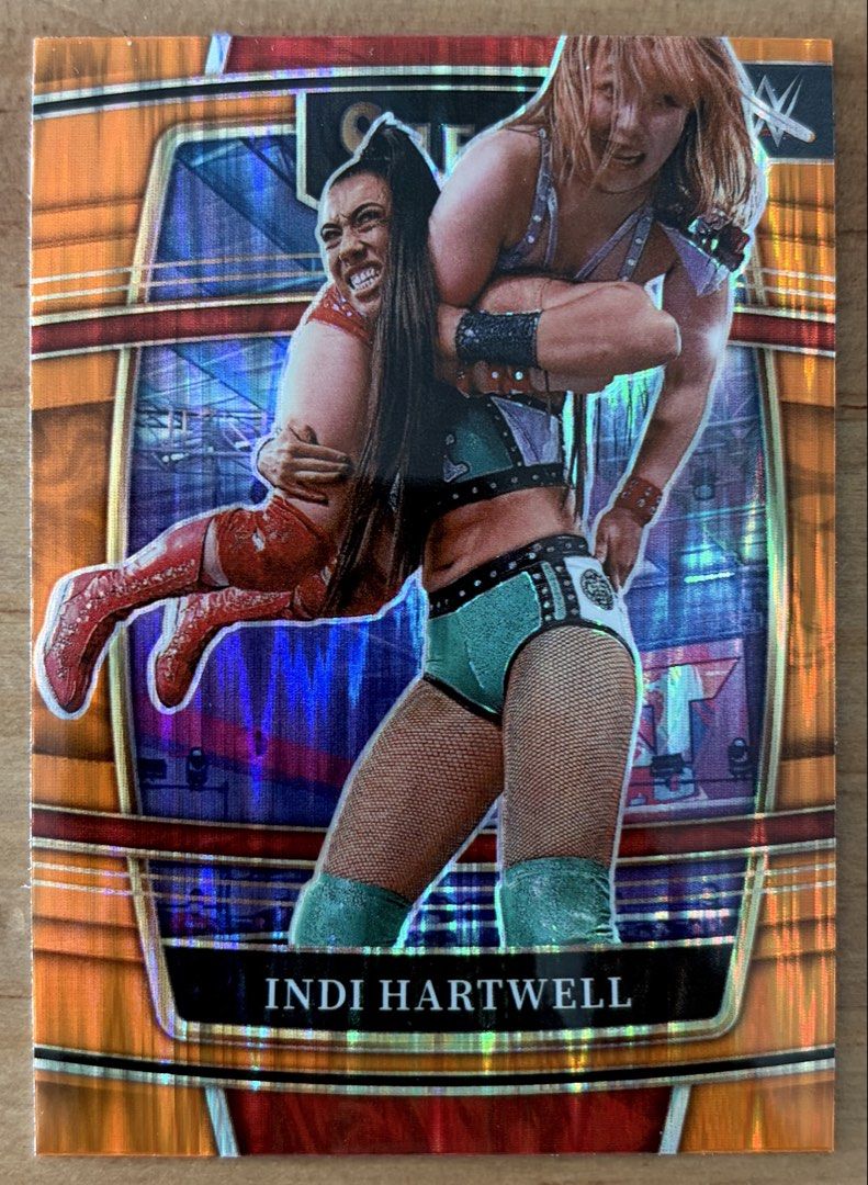 Indi Hartwell | WWE Cards ~ Concourse '22 [Orange] (Category: Raw Singles) located in Makati City. Submitted by cardlab (Listing ID 1468951842, Image 1). Description: Items are 💯 authentic/original/legit. About The Card: • 2022 Select Concourse • Card No. 49 • Orange FOR: • Cards ₱99 and below with Card Sleeves • Cards ₱100 and up with Used Toploader • ₱10 for Bnew Tops Packaging (If Shipping): ✔️ Plastic cover ✔️ Cardboard ✔️ Bubble wrap NOTE: 