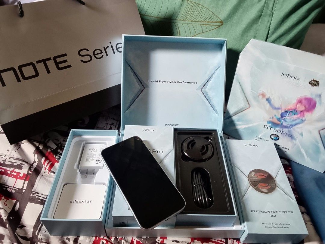 Infinix gt50 pro (Category: Android Others) located in Manila. Submitted by dalmacioni17292 (Listing ID 1469089318, Image 2). Description: brand new. as in hindi pa nagagamit bagong bago. naka hydrogel na din. rfs: ayaw ng color silver. sobrang ganda 😍 marikina area.