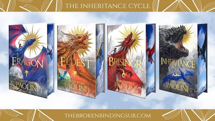 Inheritance Cycle - SIGNED (Category: Storybooks) located in Muntinlupa City. Submitted by remin1sce (Listing ID 1468950292, Image 2). Description: - Complete Inheritance Cycle series (Eragon, Eldest, Brisingr, Inheritance) - Hardcover editions with stunning sprayed edges and new dragon artwork - Brand new, still sealed tightly in original plastic shrink wrap - Stored upright in pristine, collector-worthy condition - Perfect for fantasy readers a