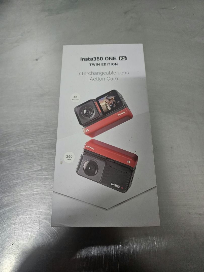 Insta360 ONE RS Twin Edition Interchangeable Lens Action Cam (Category: Video Cameras) located in Caloocan City. Submitted by freeturtle.a5f464 (Listing ID 1468946635, Image 2). Description: - Item: Insta360 ONE RS Twin Edition Action Camera - Condition: Complete set in original box, neatly packed - Includes: Interchangeable lenses, core module, mounting bracket, USB cable, and accessories - Perfect for: Vlogging, action sports, and creative cont