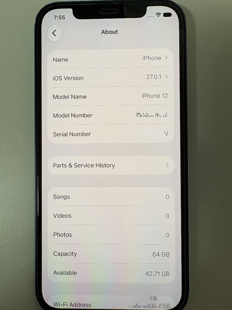 iPhone 12 64GB Blue (Category: iPhone 12 Series) located in Manila. Submitted by redcrayonaristocrat (Listing ID 1468930595, Image 3). Description: PRICE IS FIXED - Sagad na po 7k No reservations - Priority sa kung sino una magbabayad at kukuha para iwas joy bidder at ghosting NO SWAPS Will ignore any messages about price offers lower than that or trades No box or anything else included - unit only Smart sim locked Scratches on the paint (see pic