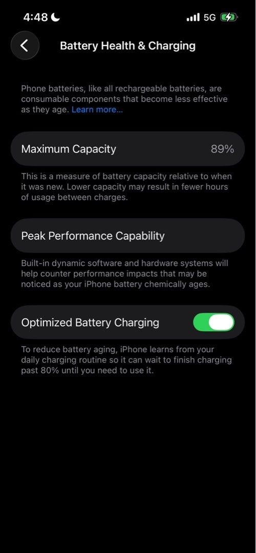 IPHONE 13 128GB( UNDER WARRANTY) (Category: iPhone 13 Series) located in Taguig. Submitted by vexii (Listing ID 1469098330, Image 3). Description: negotiable smooth condition 💯 unli check.