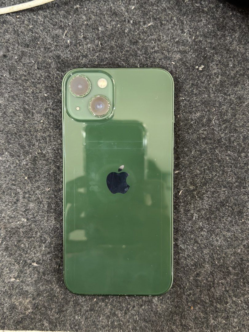Iphone 13 Green 128gb (Category: iPhone 13 Series) located in Manila. Submitted by gelf2393 (Listing ID 1468974722, Image 2). Description: iPhone 13 128GB Green – BH 100% – Openline 📱 iPhone 13 128GB Green 🔋 BH 100% – Genuine Apple battery (bagong palit, Oct 2026) 🛠️ Pinalitan sa Beyond the Box (Apple Authorized), with OR 🛡️ 3 mos battery & service warranty (until Jan 15, 2027) 🌐 Openline – all networks 🔓 iCloud-free, reset on meetup ✅ All 
