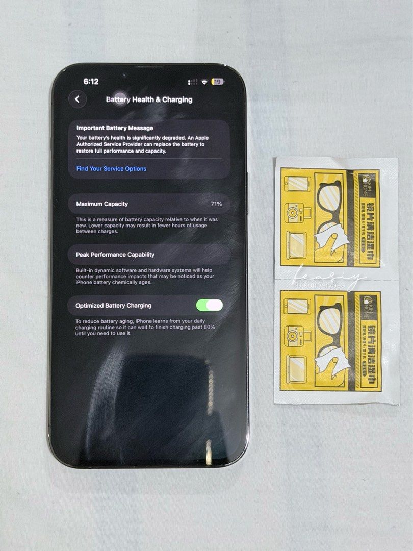iPhone 13 Pro Max Graphite 256GB - Complete Set (Category: iPhone 13 Series) located in Cainta. Submitted by achibeacorner (Listing ID 1468989032, Image 3). Description:  iPhone 13 Pro Max Graphite 256GB Open Line - No Sim Restrictions Dual Sim Compatible - Physical & E-Sim Original Battery 71% BH No History of Repair Truetone Working Face ID Working 𝗜𝗡𝗖𝗟𝗨𝗦𝗜𝗢𝗡𝗦: ◦ Fast Charging 1M Lightning Cable (Like OG) ◦ 20W Adaptor (Like OG) ◦ 4 P