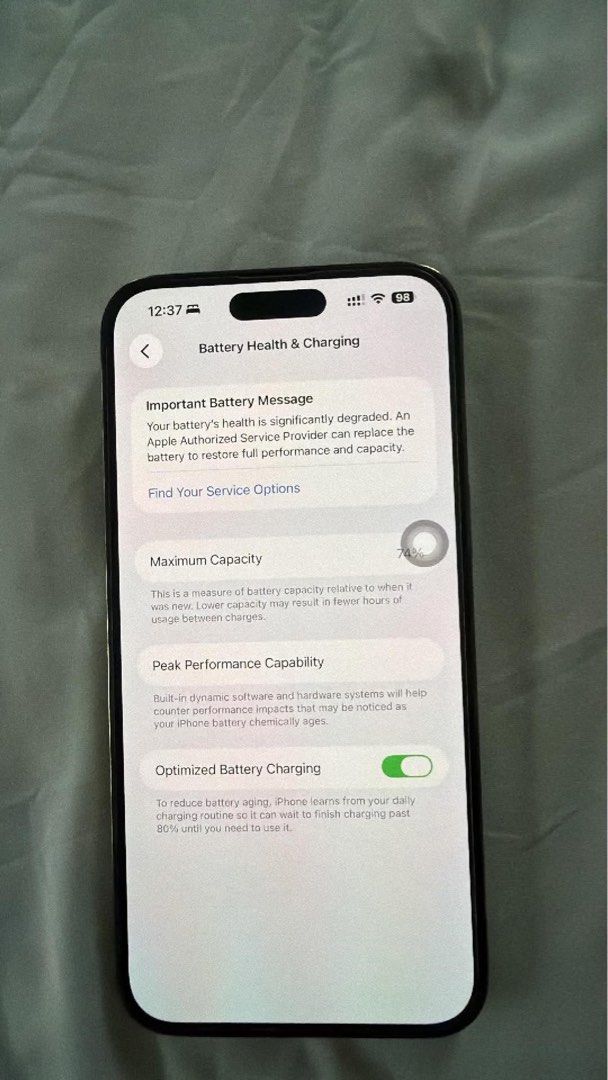 iPhone 14 pro max (Negotiable ‼️) (Category: iPhone 14 Series) located in Del Monte. Submitted by ajameslac (Listing ID 1468997890, Image 3). Description: 📱 FOR SALE: iPhone 14 Pro Max 512GB Selling my iPhone 14 Pro Max 512GB ✨ 🔋 Battery Health: 74% ✅ Battery Health Status: Service 📌 RFS: Phone upgrade 📦 More details: • Storage: 512GB • Super Smooth • Battery is still functioning normally • Used personal phone 💰 Price: 35k (Negotiable) 📍 Lo