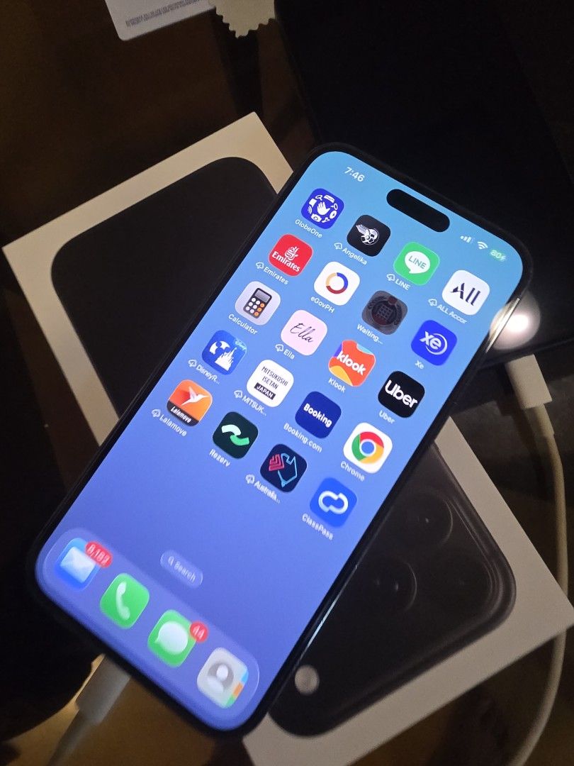 Iphone 14 ProMax - used but pristine condition (Category: iPhone 14 Series) located in Paranaque City. Submitted by jayo88 (Listing ID 1469058277, Image 2). Description: - Model: iPhone 14 - Color: Deep Purple - Storage: 512GB - Condition: Pristine, used but looks brand new - Inclusions: Original box not included - Features: Flawless screen, smooth performance, high storage capacity - Free Otterbox Case -Battery at 75%health.