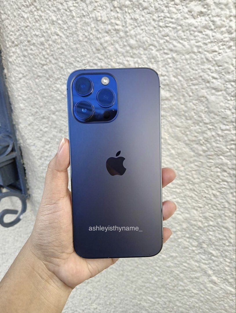 IPHONE 14PROMAX 128GB • DEEP PURPLE (Category: iPhone 14 Series) located in San Pedro. Submitted by ashleyisthyname (Listing ID 1468997988, Image 2). Description: IPHONE 14PRO MAX 128GB • DEEP PURPLE ₱28K — 74% Batt health No sim restriction • ESIM working as well • With original box & charger - same imei • No history of repair / replacing battery • Truetone/buttons working • Face id working • Unli reset, check and test upon meet up (Kung may scr